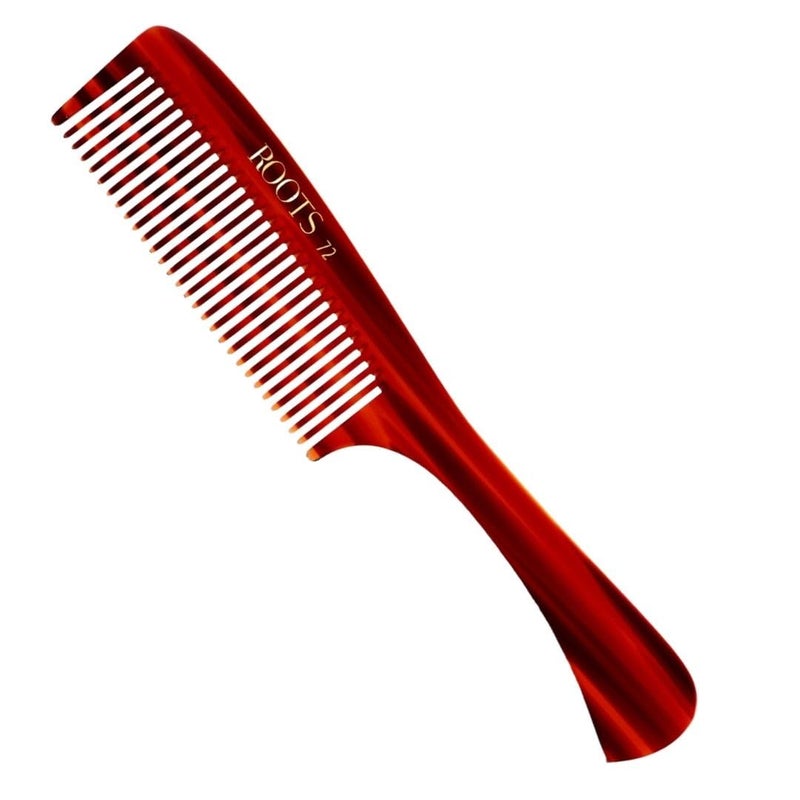 ROOTS Comb with Handle | Fine Teeth | Smooth & Round Teeth prevent Hair & Scalp damage | For Women with Straight, Long, Silky, Wavy Hair | Wet & Dry use | Length - 8.3 Inch | Model No - 72 - Image 5
