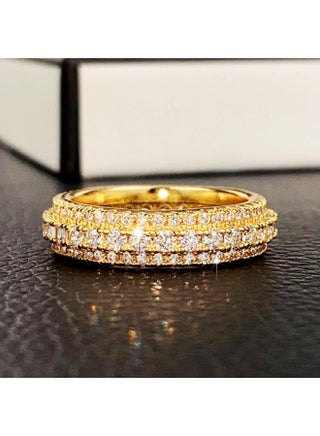Cao Shi Explosions Ring Exaggerated Luxury Unisex Ring Copper Plated White Gold Zircon Jewelry - pzsku/ZEAA4EAC7C14BA089C9BEZ/45/_/1733819967/24a828f7-03d1-4198-8c3b-dbb82b38880f