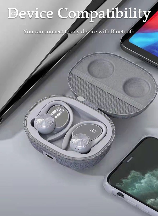 DUNISO Wireless Earbuds Bluetooth 5.0 Headphones Wireless Charging Case Sports Ear Buds Touch Control LED Power Display Built-in Mic Headset Waterproof Earphones in-Ear for IOS and Android - Image 3