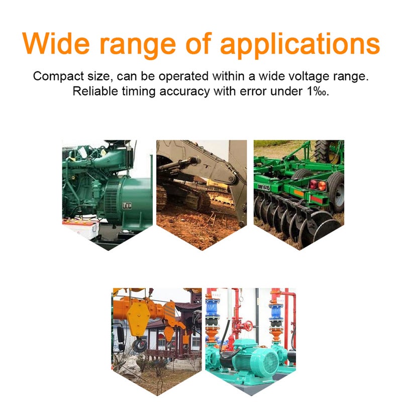 عداد ساعات المحرك SH-1 10-80V للمعدات العابرة للماء، عداد مرات الوقت الصناعي المغلق بالكامل، عداد الساعات الميكانيكي - Image 3