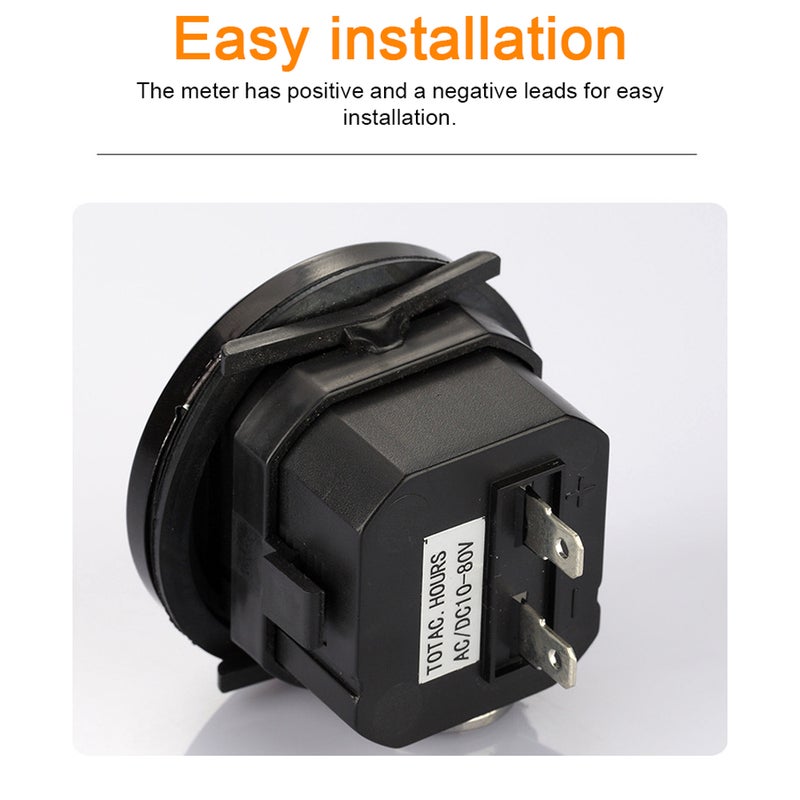 عداد ساعات المحرك SH-1 10-80V للمعدات العابرة للماء، عداد مرات الوقت الصناعي المغلق بالكامل، عداد الساعات الميكانيكي - Image 4