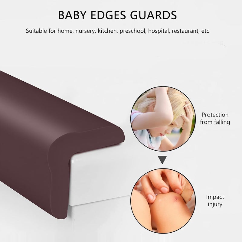 Proof Corner Protectors and Furniture Edges Bumper Strips for Safety, 5-Meter Set with 8 Adhesive Corner Guards, Soft Sturdy Material for Nursery and Home Use - Image 5
