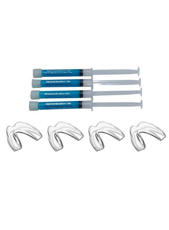Sparkling White Smiles 4 Syringes Remineralization Gel With 4 Custom Teeth Trays - Strengthens Teeth Enamel - Reduces Teeth Sensitivity - Remineralizes And Desensitizes Teeth - Great For After Teeth Whitening - Image 2