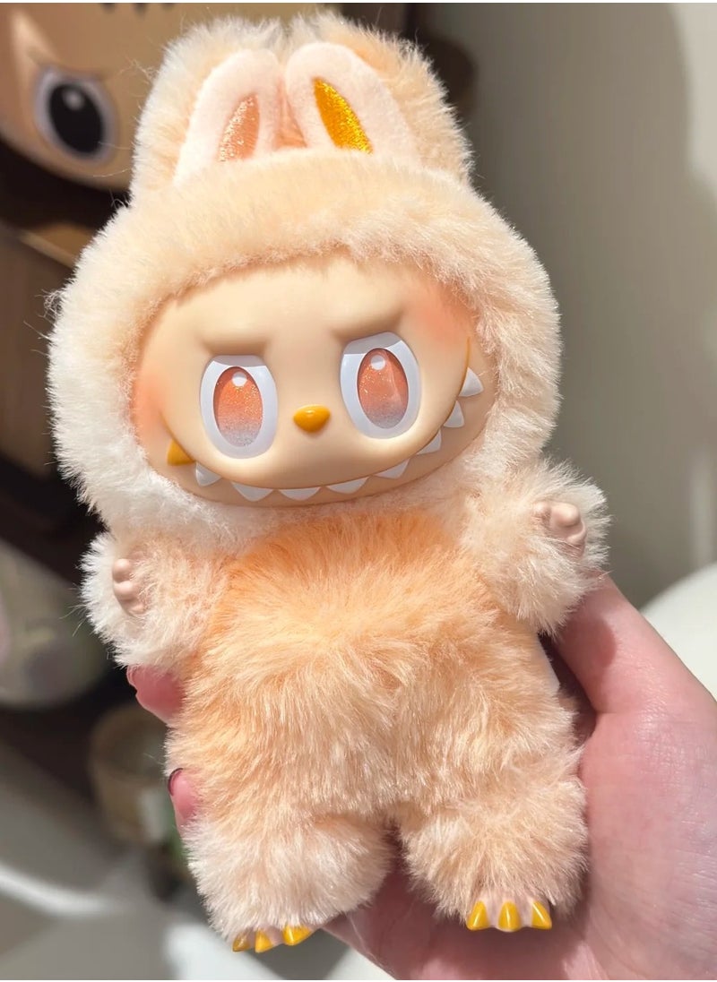 LABUBU Labubu Pop Mart Plush Keychain – Loyalty Yellow Toy Charm for Fashion Lovers  - Image 1