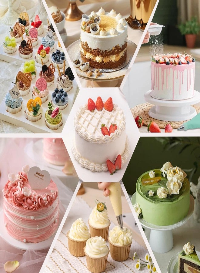 Hooshion 137 Pcs Cake Decorating Kit, Cake Decorating Set with Cake Turntable, Cake Decorating Tools, 3 Cake Scrapers, 2 Spatulas, 32 Piping Bags, for Beginners or Professional - Image 5