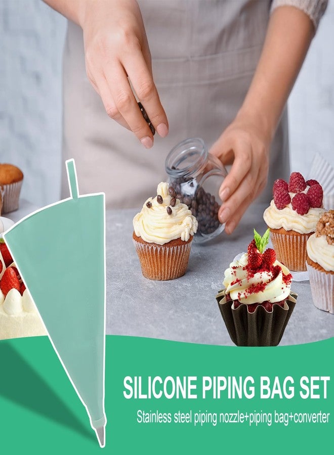 Hooshion 137 Pcs Cake Decorating Kit, Cake Decorating Set with Cake Turntable, Cake Decorating Tools, 3 Cake Scrapers, 2 Spatulas, 32 Piping Bags, for Beginners or Professional - Image 4