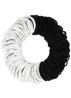 Expressions Expressions 216-Piece Hair Ties, 4mm Elastics Black & White Value Pack, No Metal Durable Ponytail Holders for Women, Suitable for Thick, Curly, and All Hair Types 