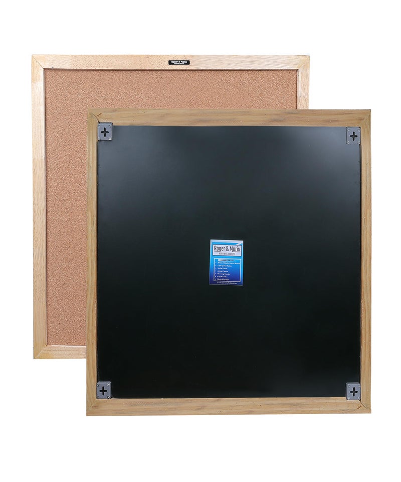 Roger & Moris Rubber Wooden Frame Cork Board - Sturdy, Waterproof for School, Office, Home (Size : 2 feet x 2 feet) - Image 5