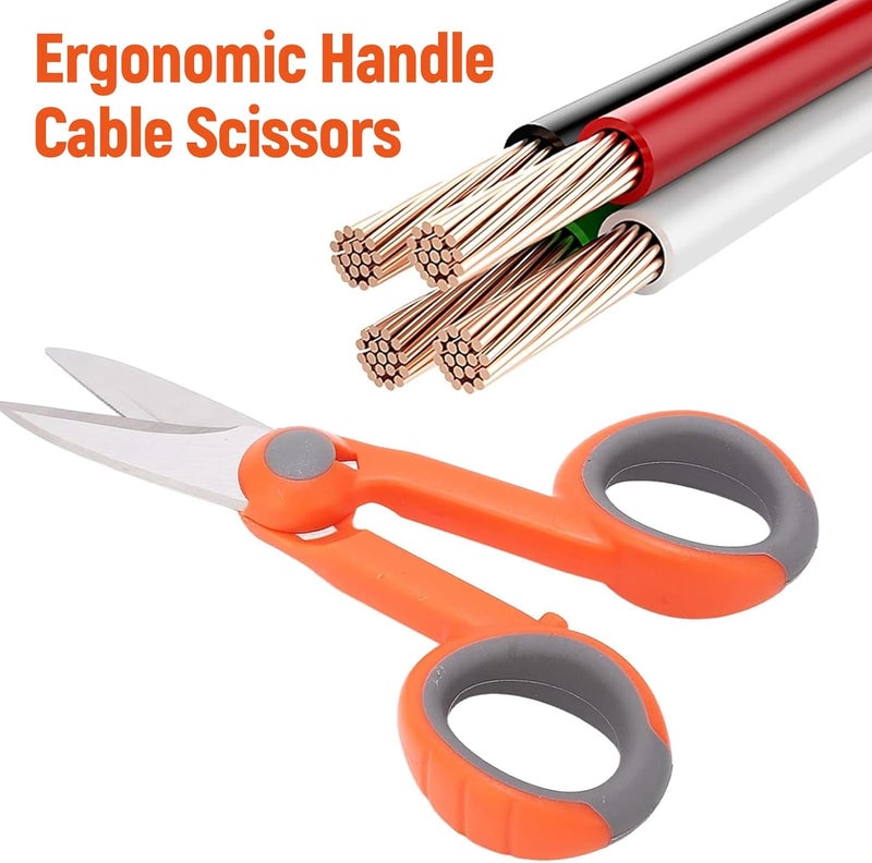 Fiber Cleaver Scissors, Fiber Optic Cutter Telecom Cable Scissors Electrical Shears Fiber Cutting Tool for Telecommunication, Catv Engineering - Image 4