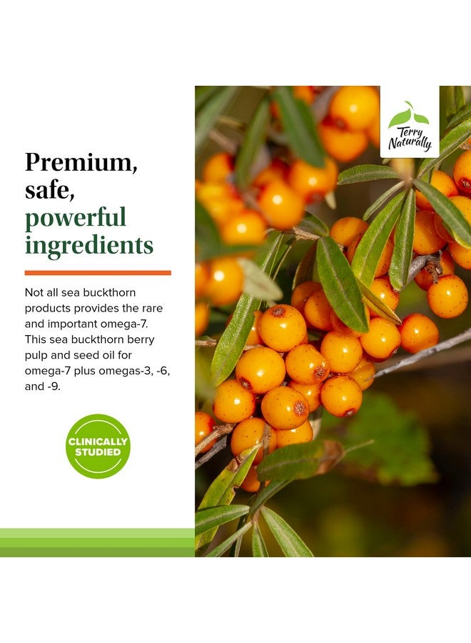 Terry Naturally Omega-7 - Dietary Supplement with Essential Fatty Acids - Nutritional Supplement to Support Skin Health with Sea Buckthorn, Berry Pulp & Seed Oil - 60 Softgels (Pack of 2) - Image 5