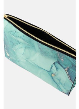 bebe Women Brand Logo Cosmetic Bag, Green  - Image 3