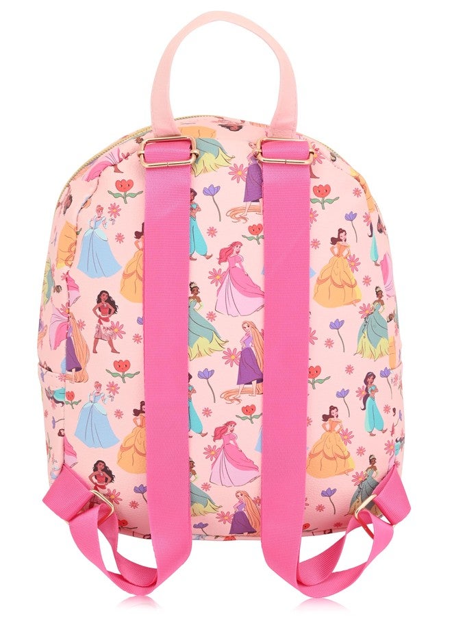 Fast Forward حقيبة ظهر أميرة ديزني للنساء والرجال واليونيسكس | حقيبة صغيرة لطيفة من جلد PU مقاس 10 بوصات | حقيبة أميرة وإكسسوارات أميرة - Image 3