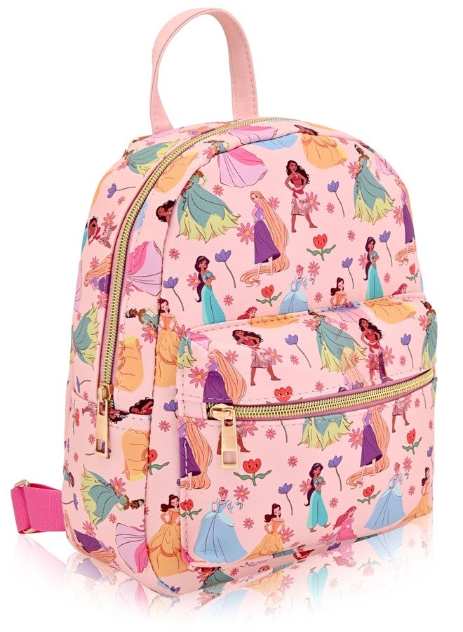 Fast Forward حقيبة ظهر أميرة ديزني للنساء والرجال واليونيسكس | حقيبة صغيرة لطيفة من جلد PU مقاس 10 بوصات | حقيبة أميرة وإكسسوارات أميرة - Image 2