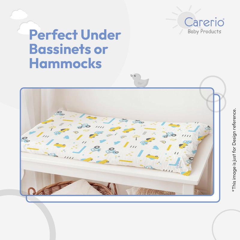 Carerio Newborn Baby Godadi, Soft Mulmul Cotton Baby Bed, Godadi, Crib Sheet, Cartoon Mat Bedding, Multicolor (Large, Little Engineer (01)) - Image 3