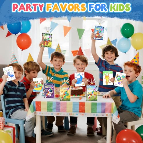 ZMLM 24 Pack Easter Coloring Books for Kids with Crayons Party Favors for Kids 48 Goodie Bags Stuffers for Toddlers Easter Basket Stuffers Classroom Prizes Birthday Return GiftsBoys - Image 5