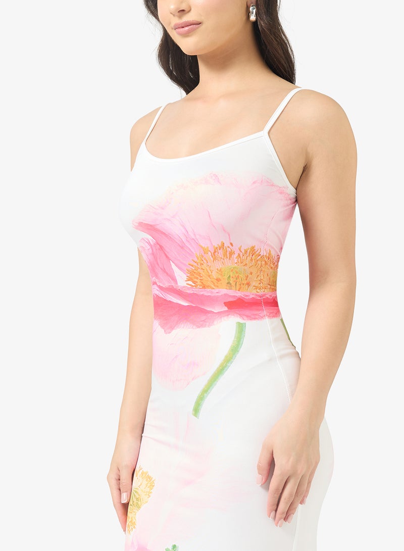 جينجر فستان ضيق مزين بالزهور - Image 3