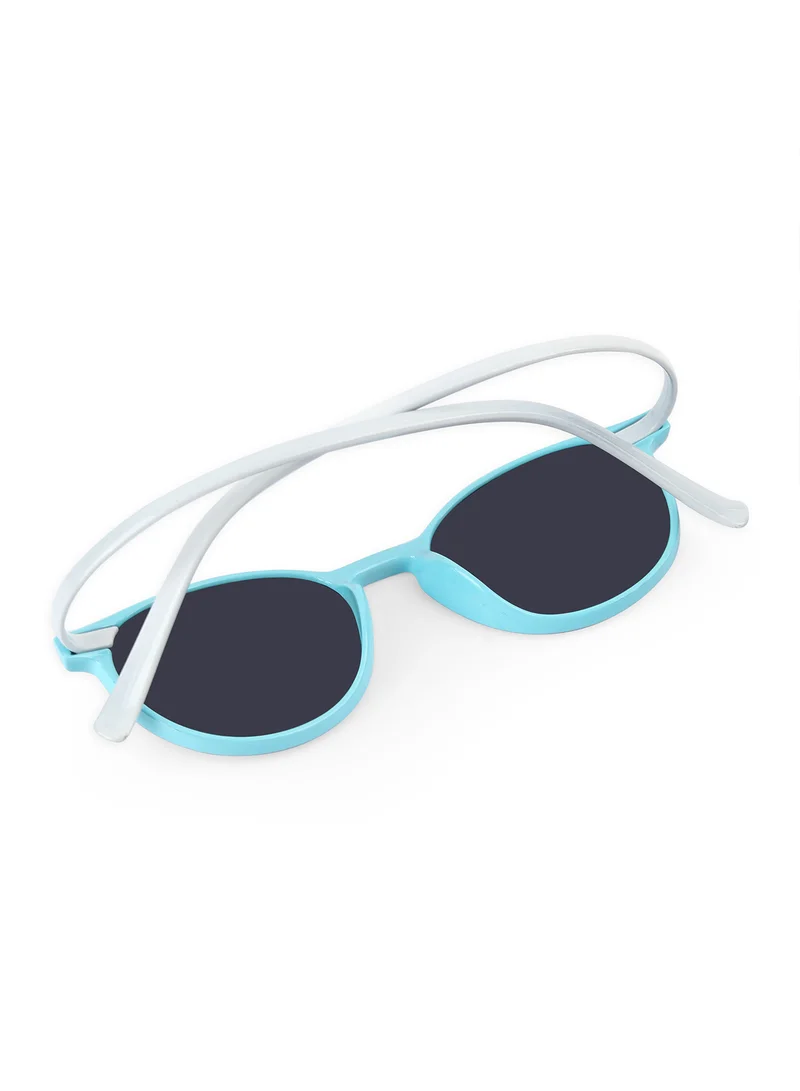 Woggles Stylish Blue & Grey Wayfarer Kids Sunglasses
