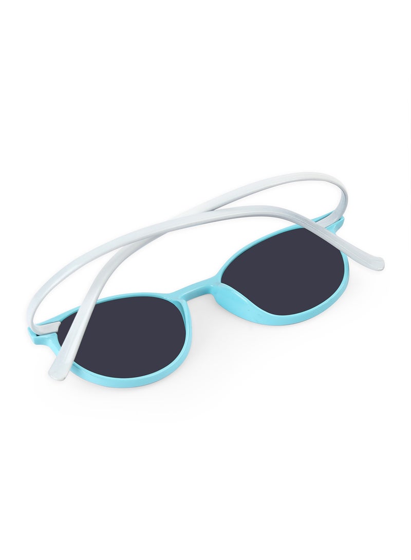 Woggles Stylish Blue & Grey Wayfarer Kids Sunglasses - Image 2