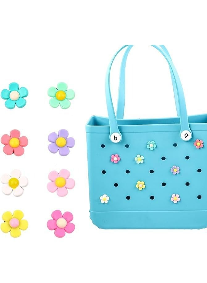 أوزيغالور 8 قطع زينة زهرة حقيبة بوغ كيس بوغ لحقائب اليد الجنوبية ببساطة - خصص حقيبة الشاطئ الخاصة بك - Image 1
