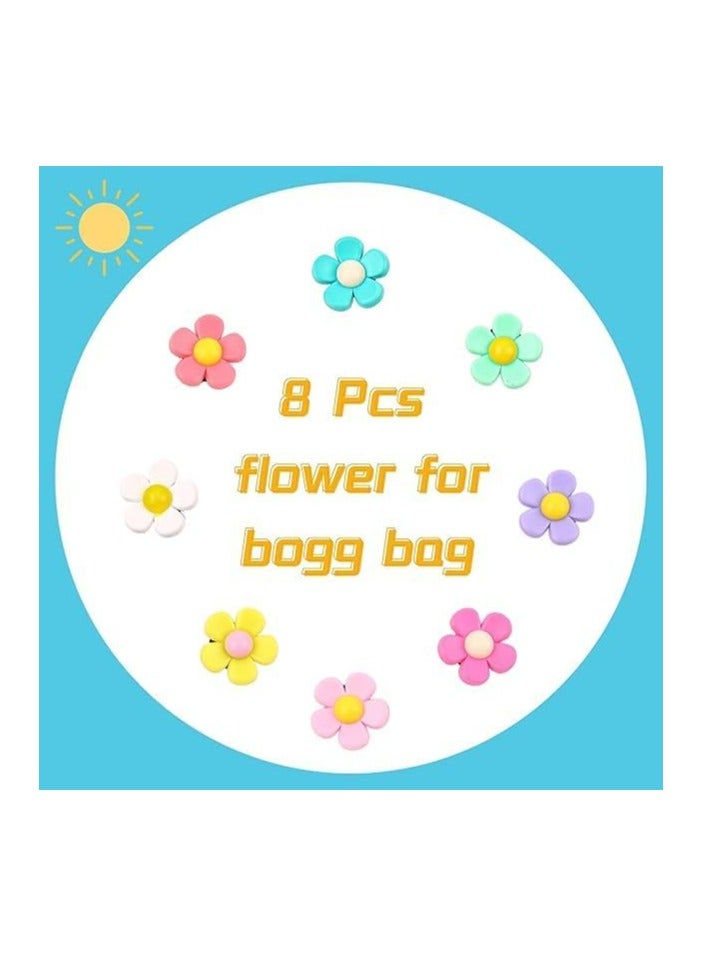 أوزيغالور 8 قطع زينة زهرة حقيبة بوغ كيس بوغ لحقائب اليد الجنوبية ببساطة - خصص حقيبة الشاطئ الخاصة بك - Image 3