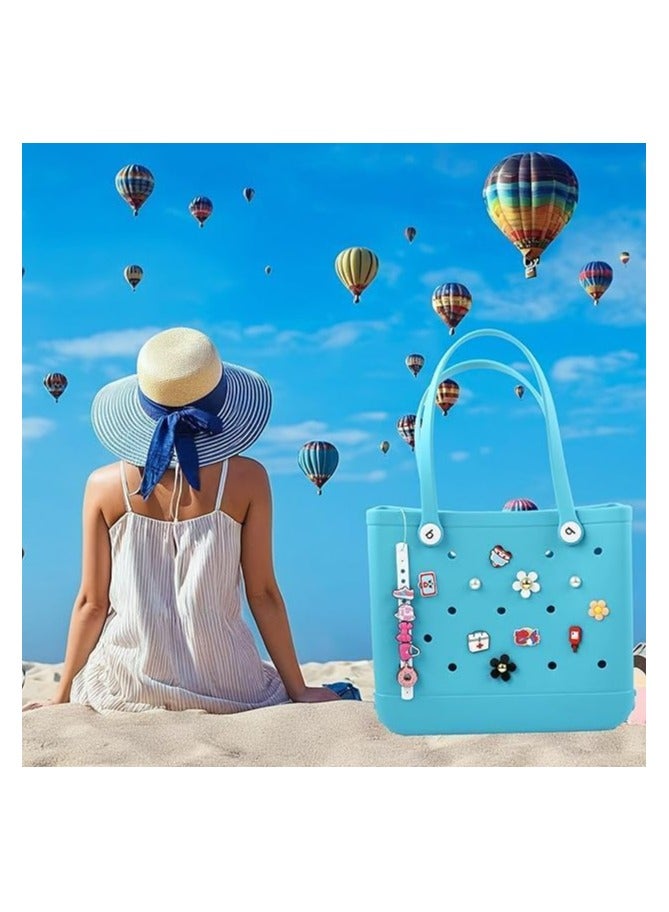 أوزيغالور 8 قطع زينة زهرة حقيبة بوغ كيس بوغ لحقائب اليد الجنوبية ببساطة - خصص حقيبة الشاطئ الخاصة بك - Image 5