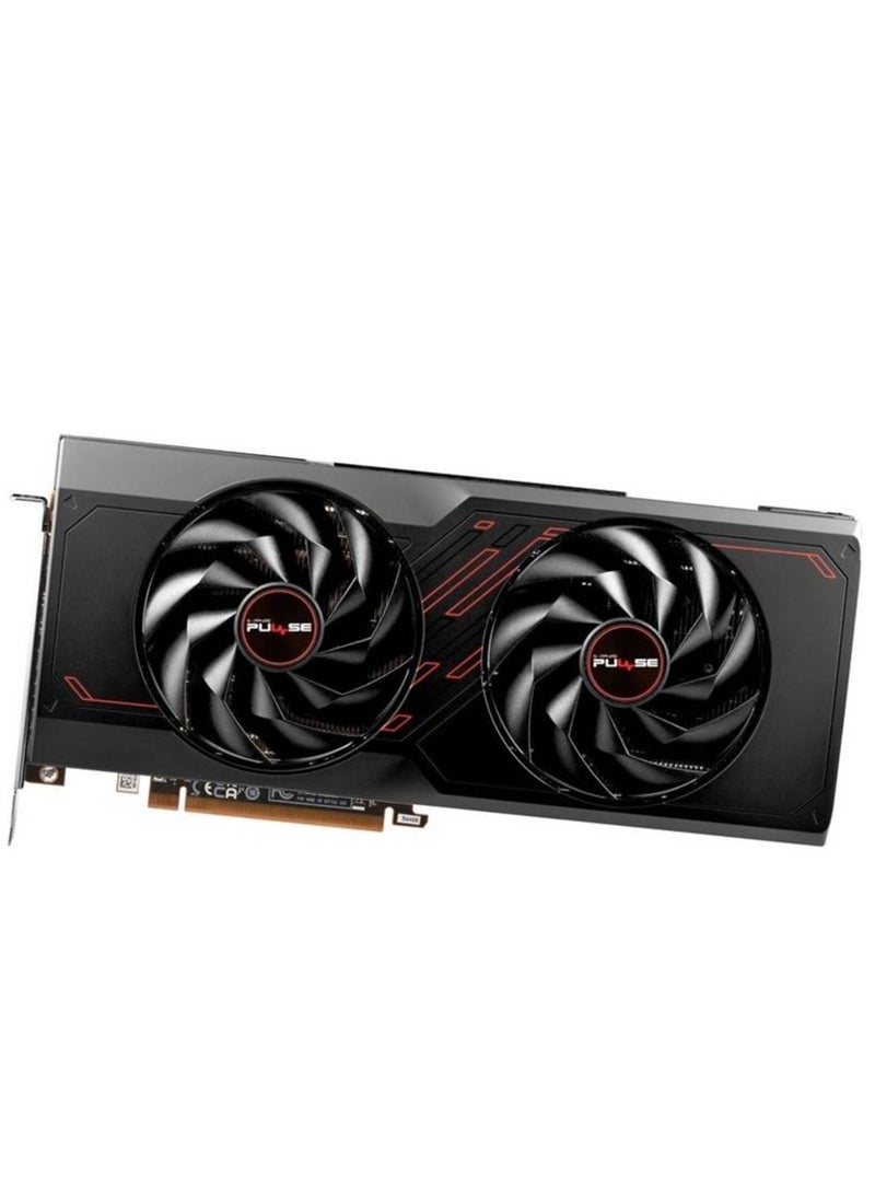 Sapphire - PULSE Radeon RX 7700 XT 12GB GDDR6, 5nm RDNA 3 Architecture, 2544 MHz Boost Clock, 2171 MHz Game Clock, 3456 Stream Processors, 54 Compute Units, 48MB Infinity Cache, 4K Display Support, PCIe 4.0, Dual HDMI & DisplayPort 2.1, Dual-X Cooling, AMD FidelityFX Super Resolution, FreeSync, TriXX Boost, 2.5 Slot ATX Form Factor | 11335-04-20G - Image 1