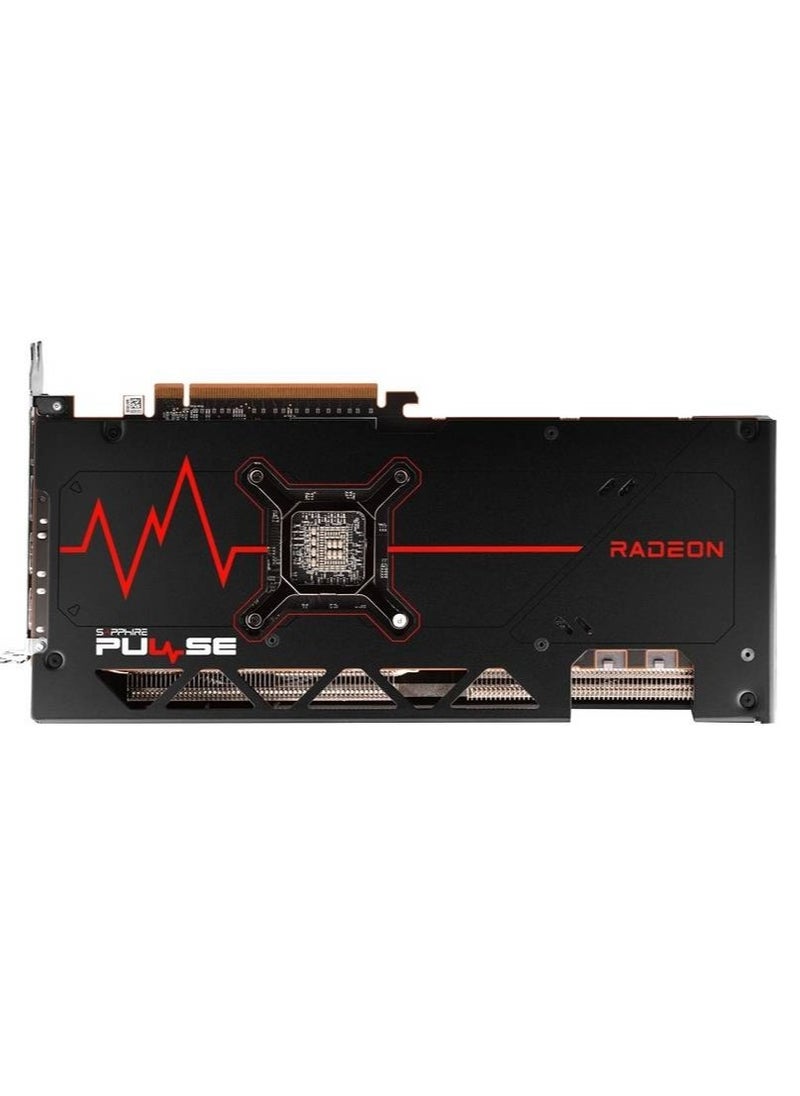 Sapphire - PULSE Radeon RX 7700 XT 12GB GDDR6, 5nm RDNA 3 Architecture, 2544 MHz Boost Clock, 2171 MHz Game Clock, 3456 Stream Processors, 54 Compute Units, 48MB Infinity Cache, 4K Display Support, PCIe 4.0, Dual HDMI & DisplayPort 2.1, Dual-X Cooling, AMD FidelityFX Super Resolution, FreeSync, TriXX Boost, 2.5 Slot ATX Form Factor | 11335-04-20G - Image 1