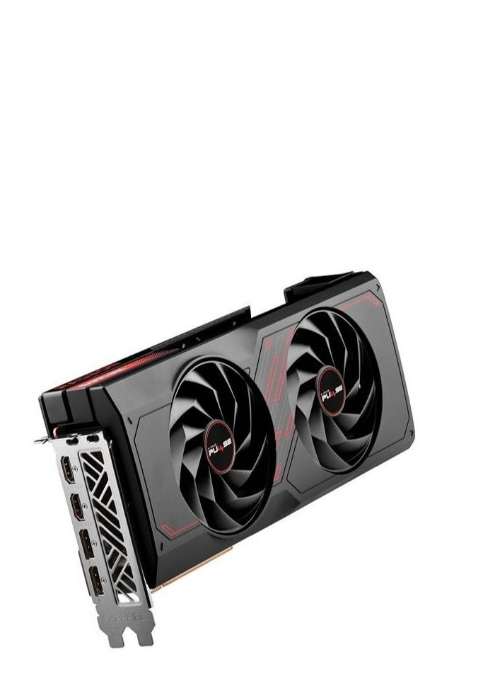 Sapphire - PULSE Radeon RX 7700 XT 12GB GDDR6, 5nm RDNA 3 Architecture, 2544 MHz Boost Clock, 2171 MHz Game Clock, 3456 Stream Processors, 54 Compute Units, 48MB Infinity Cache, 4K Display Support, PCIe 4.0, Dual HDMI & DisplayPort 2.1, Dual-X Cooling, AMD FidelityFX Super Resolution, FreeSync, TriXX Boost, 2.5 Slot ATX Form Factor | 11335-04-20G - Image 1
