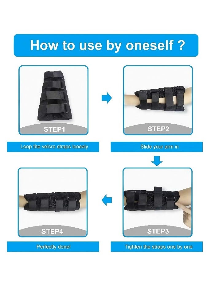 Adult and pediatric elbow braces, upper limb fixation breathable anti-spasm braces, elbow joint arm bone splints, elbow support braces for fracture fixation and protection, tennis elbow stabilizers, nighttime sleep elbow joint osteoarthritis arm pain relief splint sets, XL - Image 2