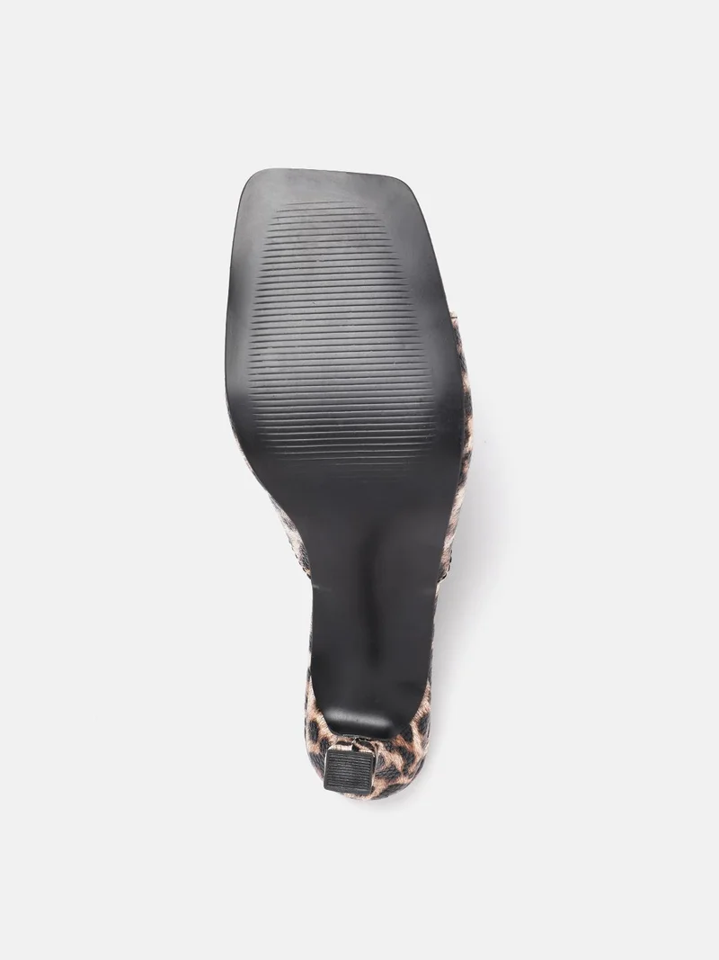 ZORIWORLD  Leopard Print Heels for Women Vegan Leather Heels 3 Inch for Women | Best Price UAE