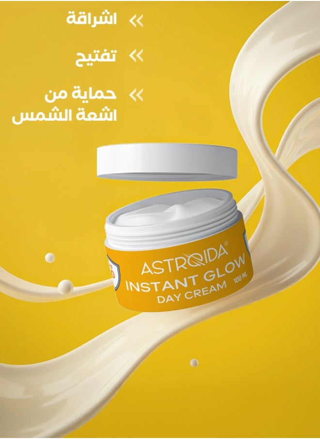 Astroida - Astroida Instant Glow Day Cream 100ml  SPF 50 Enriched with Sodium Hyaluronate - Image 1