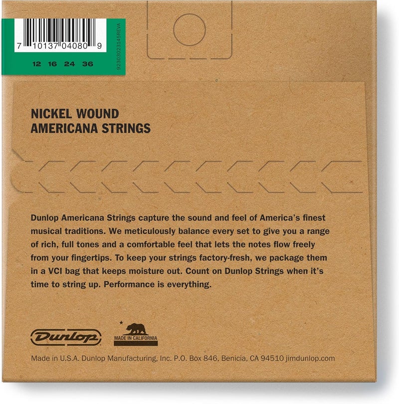 JIM DUNLOP Dunlop DJN1236 Banjo Strings, Nickel, Irish Tenor, .012–.036, 4 Strings/Set - Image 2