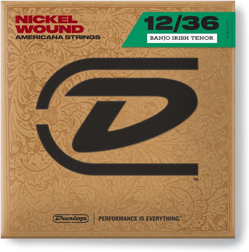 JIM DUNLOP Dunlop DJN1236 Banjo Strings, Nickel, Irish Tenor, .012–.036, 4 Strings/Set - Image 1
