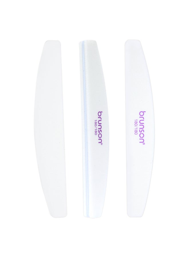brunson 1 Pieces 2 IN 1 Nail File, Professional Double Sided Buffer Block Emery Board, Manicure Pedicure Tool - BNBS-1  - Image 1