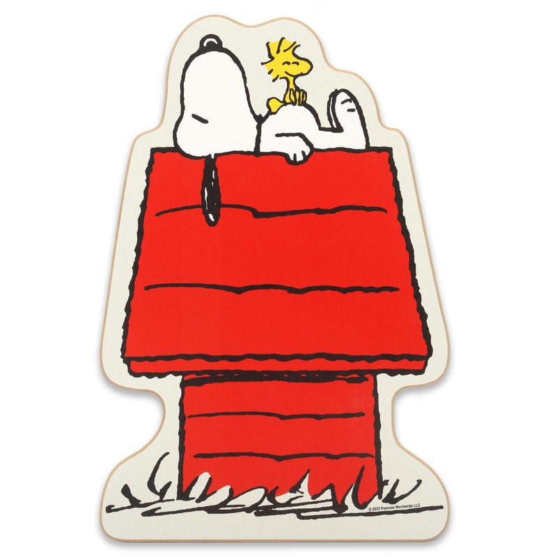 Open Road Brands Peanuts Snoopy and Woodstock Doghouse Nap Wood Wall Decor Adorable Snoopy Decoration for Home or Classroom - Image 2
