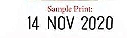Dinojames Dater Stamp with violet Stamp Pad date adjustable - Image 2