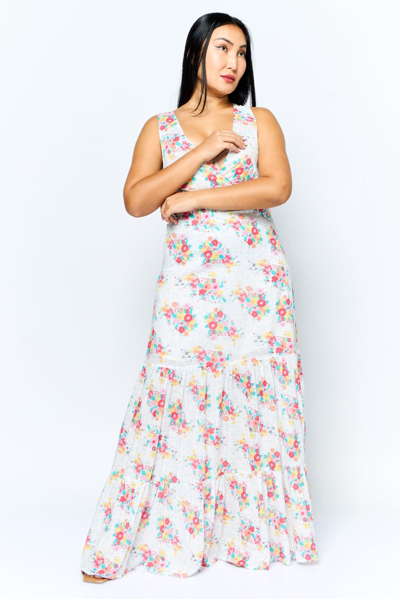 Pepe Jeans Women Floral Print Maxi Dress, Multicolor - Image 1