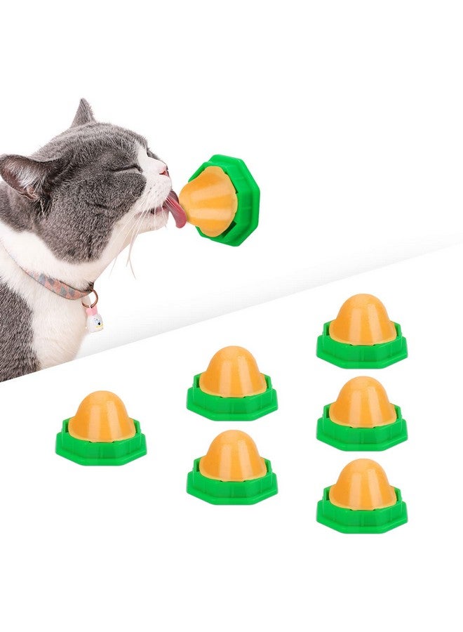 Potaroma 6 Pack Cat Energy Ball Toys, Includes Catnip, Edible Kitty Toys for Cats Lick, Safe Healthy Kitten Chew Toys, Teeth Cleaning Dental Cat Toy, Cat Wall Treats - Image 1