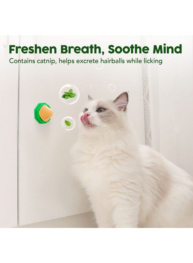 Potaroma 6 Pack Cat Energy Ball Toys, Includes Catnip, Edible Kitty Toys for Cats Lick, Safe Healthy Kitten Chew Toys, Teeth Cleaning Dental Cat Toy, Cat Wall Treats - Image 4