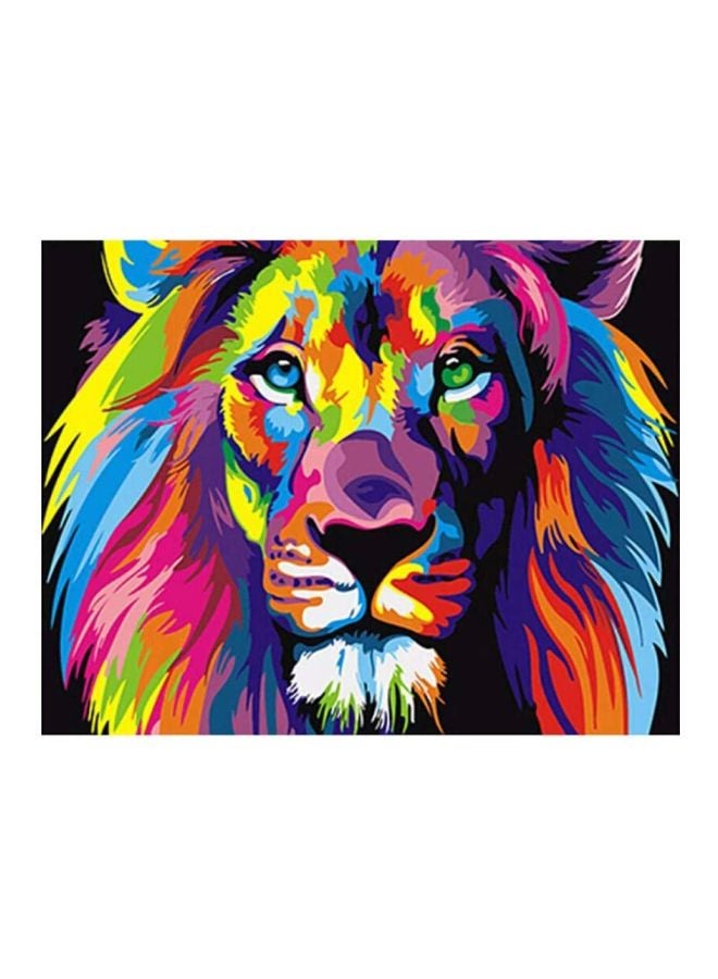 VINSOC Lion Numbered DIY Painting Multicolour 40x50cm - Image 1