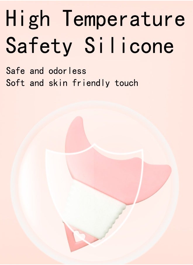 NIBEMINENT - Mini Portable silicone makeup tool (stencil) with a unique design that helps you draw and define eyeliner and mascara Random color - Image 1