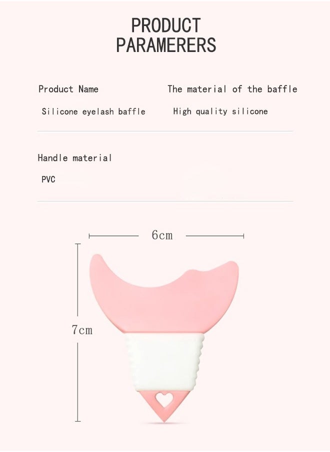 NIBEMINENT - Mini Portable silicone makeup tool (stencil) with a unique design that helps you draw and define eyeliner and mascara Random color - Image 1