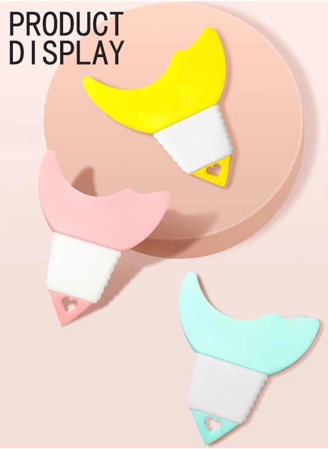 NIBEMINENT - Mini Portable silicone makeup tool (stencil) with a unique design that helps you draw and define eyeliner and mascara Random color - Image 1