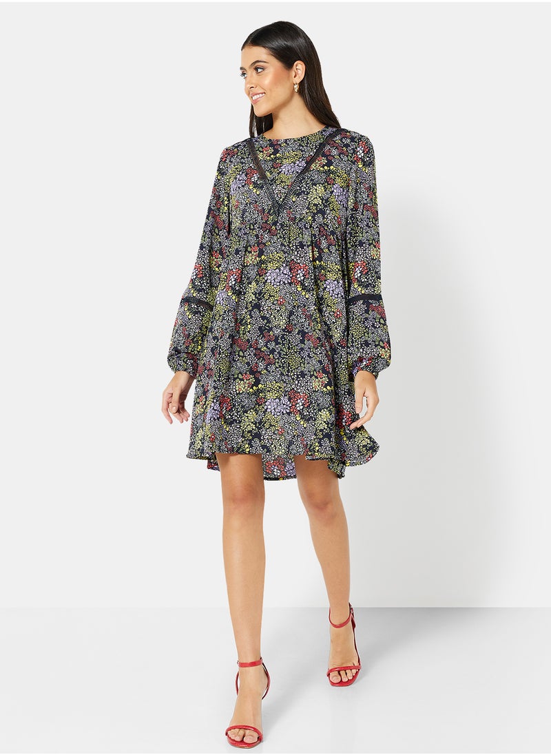 Jacqueline de Yong - Floral Print Mini Dress - Image 1