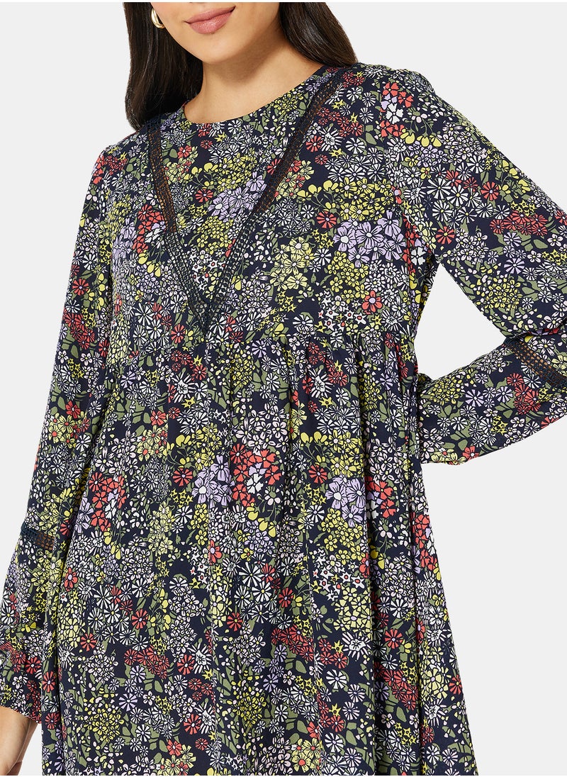 Jacqueline de Yong - Floral Print Mini Dress - Image 1