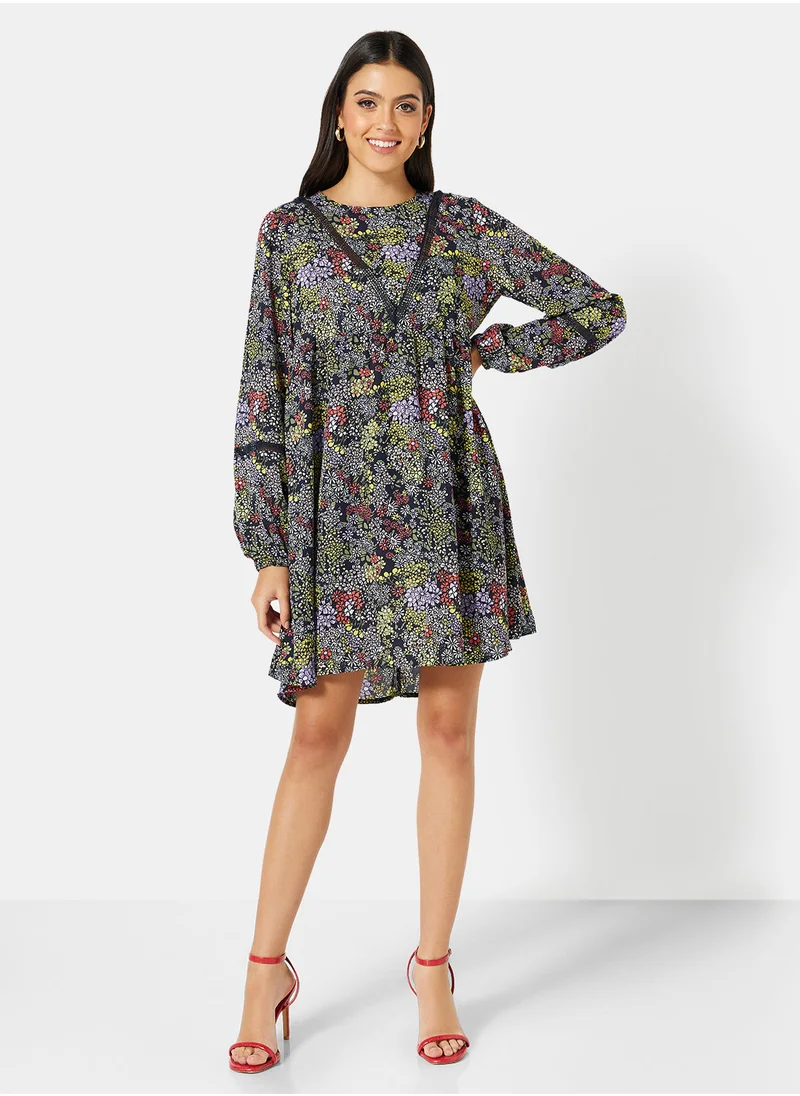 Jacqueline de Yong Floral Print Mini Dress