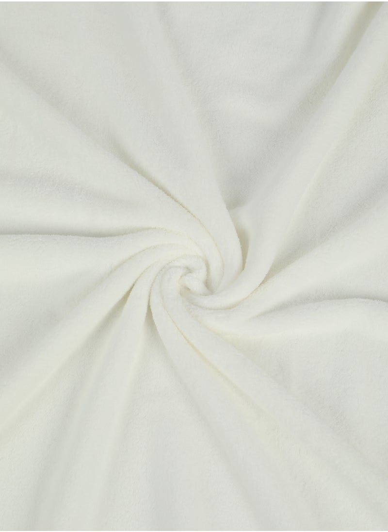DrSleeep White Face Towel - Ultra-Soft Coral Fleece, Absorbent, Lightweight, and Gentle on Sensitive Skin - Easy to Use, Quick-Dry and Durable for Everyday Comfort  - Image 3