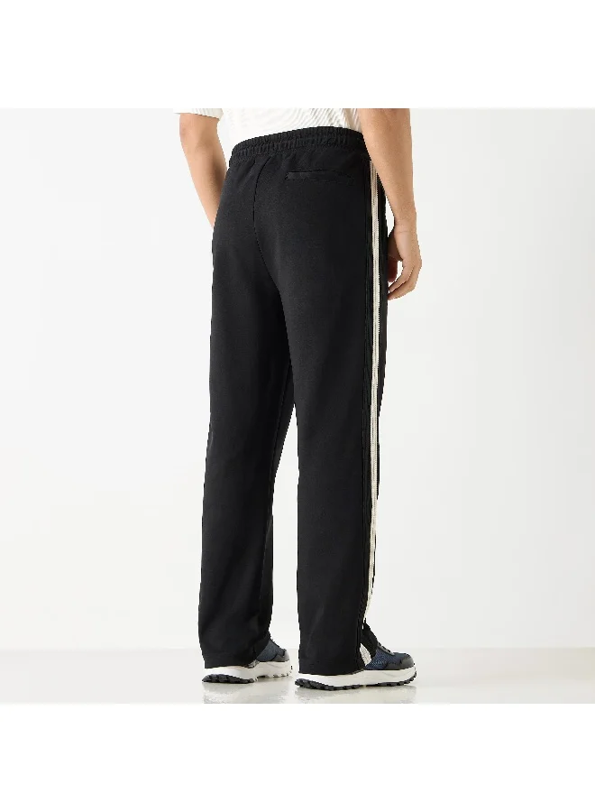 Iconic Iconic Panel Detail Track Pants with Drawstring Closure