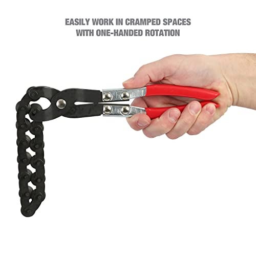 OEMTOOLS 27045 Exhaust Cutter, Cuts 3/4" to 3-1/4" Pipe, Durable Chain Cutter Tool, Easy One-Handed Rotation, Compact Pipe Cutter Chain for Tight Spaces - Image 4
