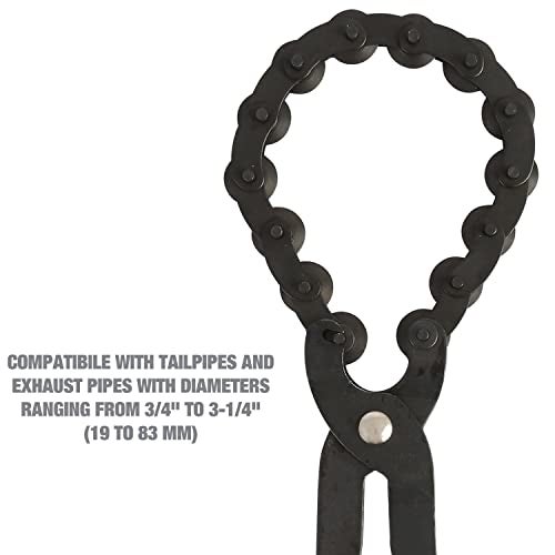OEMTOOLS 27045 Exhaust Cutter, Cuts 3/4" to 3-1/4" Pipe, Durable Chain Cutter Tool, Easy One-Handed Rotation, Compact Pipe Cutter Chain for Tight Spaces - Image 3